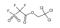 difluoro-fluorosulfonyl-acetic acid-(2,2,2-trichloro-ethyl ester)结构式