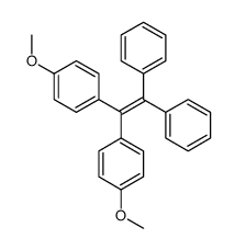 1-methoxy-4-[1-(4-methoxyphenyl)-2,2-diphenylethenyl]benzene结构式