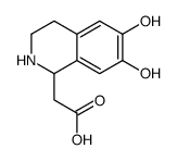 1-Isoquinolineacetic acid, 1,2,3,4-tetrahydro-6,7-dihydroxy- (9CI) Structure