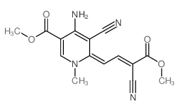 methyl (6E)-4-amino-5-cyano-6-(3-cyano-3-methoxycarbonyl-prop-2-enylidene)-1-methyl-pyridine-3-carboxylate Structure