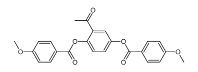 2-acetyl-1,4-phenylene bis(4-methoxybenzoate) Structure