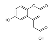 (6-hydroxy-2-oxo-2H-chromen-4-yl)-acetic acid结构式