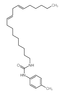 3-(4-methylphenyl)-1-[(9Z,12E)-octadeca-9,12-dienyl]urea结构式