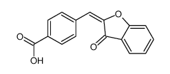 4-[(E)-(3-oxo-1-benzofuran-2-ylidene)methyl]benzoic acid结构式