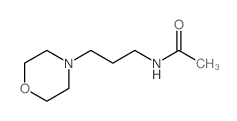 N-(3-morpholin-4-ylpropyl)acetamide structure