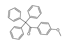 1-(p-methoxyphenyl)-2,2,2-triphenylethanone结构式