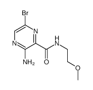 3-amino-6-bromo-N-(2-methoxyethyl)pyrazine-2-carboxamide Structure