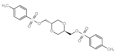 (2R,5S)-2,5-bis[(4-methylphenyl)sulfonyloxymethyl]-1,4-dioxane structure