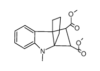 9,10-Bis(methoxycarbonyl)-2-methyl-3,4-benzo-2-azatricyclo[3.3.2.0]deca-3-ene结构式