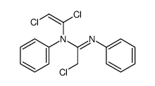 2-chloro-N-(1,2-dichloroethenyl)-N,N'-diphenylethanimidamide Structure