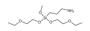 3-(7-methoxy-3,6,8,11-tetraoxa-7-silatridecan-7-yl)propan-1-amine Structure