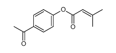 4-acetylphenyl 3-methylbut-2-enoate Structure