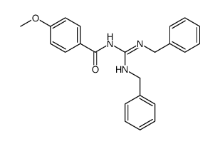 N-(N,N'-dibenzylcarbamimidoyl)-4-methoxybenzamide Structure