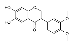 3-(3,4-dimethoxyphenyl)-6,7-dihydroxy-4H-chromen-4-one结构式