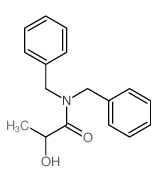 Propanamide,2-hydroxy-N,N-bis(phenylmethyl)- structure