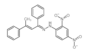 2-Buten-1-one,1,3-diphenyl-, (2,4-dinitrophenyl)hydrazone (8CI,9CI)结构式