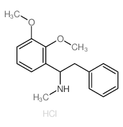 alpha-(2,3-Dimethoxyphenyl)-N-methylphenethylamine hydrochloride结构式
