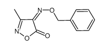 4-((benzyloxy)imino)-3-methylisoxazol-5(4H)-one Structure