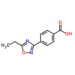 4-(5-乙基-1,2,4-氧杂二唑-3基)苯甲酸结构式