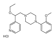 1-(2-ethoxy-2-pyridin-3-ylethyl)-4-(2-methoxyphenyl)piperazine,hydrochloride结构式