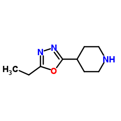 4-(5-Ethyl-1,3,4-oxadiazol-2-yl)piperidine structure