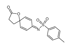 4-methyl-N-(2-oxo-1-oxaspiro[4.5]deca-6,9-dien-8-ylidene)benzenesulfonamide Structure