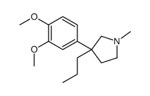 3-(3,4-dimethoxyphenyl)-1-methyl-3-propylpyrrolidine结构式