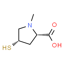 L-Proline, 4-mercapto-1-methyl-, (4S)- (9CI) structure