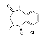 3,4-dihydro-4-methyl-6-chloro-2H-1,4-benzodiazepine-2,5(1H)-dione结构式