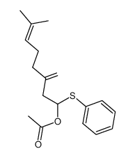 7-methyl-3-methylene-1-(phenylthio)oct-6-en-1-yl acetate Structure