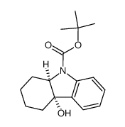 tert-butyl (4aS,9aR)-4a-hydroxy-1,2,3,4,4a,9a-hexahydro-9H-carbazole-9-carboxylate结构式