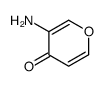 4H-Pyran-4-one,3-amino-(9CI) Structure