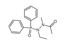 N'-acetyl-N-ethyl-N'-methyl-P,P-diphenylphosphinic hydrazide结构式