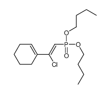 1-(1-chloro-2-dibutoxyphosphorylethenyl)cyclohexene结构式
