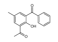 1-(3-benzoyl-2-hydroxy-5-methylphenyl)ethanone结构式