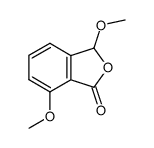 3,7-dimethoxyisobenzofuran-1(3H)-one结构式