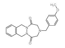 3-(4-Methoxybenzyl)-3,4,7,12-tetrahydro-1H-(1,2,5)triazepino(1,2-b)phthalazine-1,5(2H)-dione structure