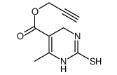 5-Pyrimidinecarboxylicacid,1,2,3,6-tetrahydro-4-methyl-2-thioxo-,2-propynylester(9CI) Structure