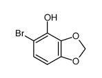 bromo-5 hydroxy-4 benzodioxole-1,3结构式