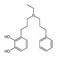 3-[3-[ethyl(3-phenylpropyl)amino]propyl]benzene-1,2-diol结构式