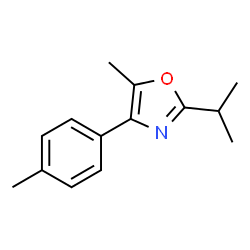 Oxazole, 5-methyl-2-(1-methylethyl)-4-(4-methylphenyl)- (9CI) picture