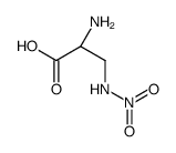 (2S)-2-amino-3-nitramidopropanoic acid结构式