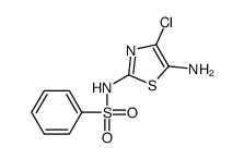 N-(5-amino-4-chloro-1,3-thiazol-2-yl)benzenesulfonamide Structure