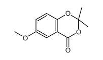 2,2-dimethyl-4-oxo-6-methoxybenzo-1,3-dioxin结构式