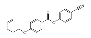 4-cyanophenyl-(4-(4-pentenyloxy)-benzoate) structure