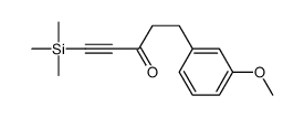 5-(3-methoxyphenyl)-1-trimethylsilylpent-1-yn-3-one结构式