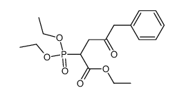 ethyl 2-diethoxyphosphoryl-4-oxo-5-phenylpentanoate结构式