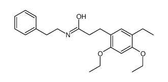 3-(2,4-diethoxy-5-ethylphenyl)-N-(2-phenylethyl)propanamide Structure