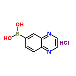Quinoxalin-6-ylboronic acid hydrochloride Structure