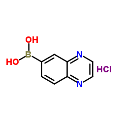 Quinoxalin-6-ylboronic acid hydrochloride structure